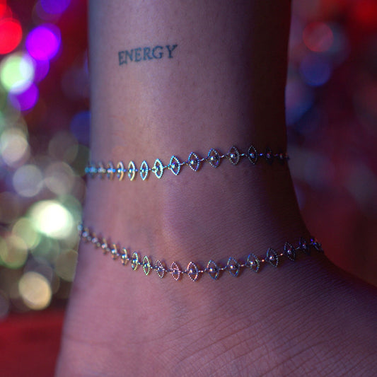 Tiny Evil Eye Anklet